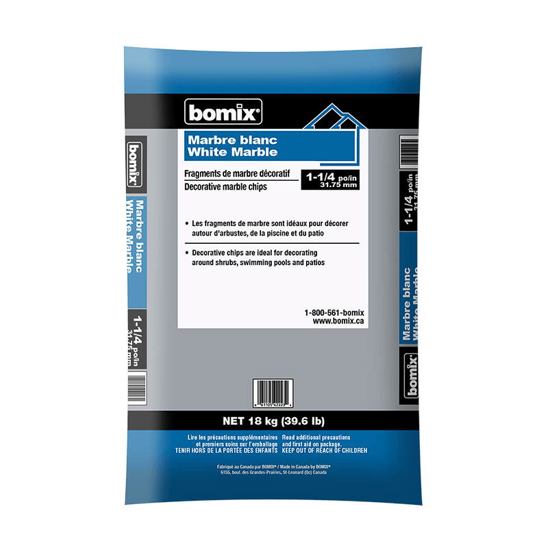 Bomix® Marbre blanc 1-1/2 po